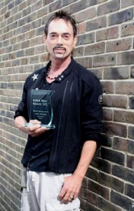 Andy with his British Blues Award, 2012